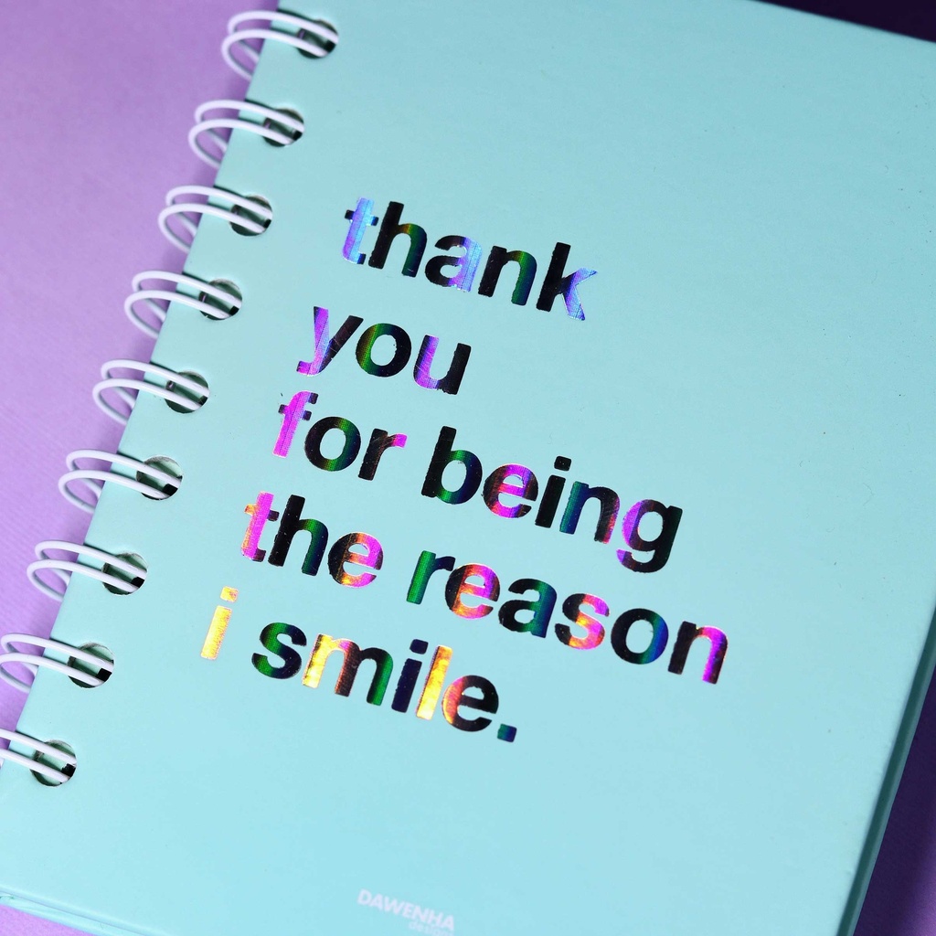 The Reason I smile Pastel Notebook