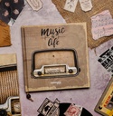 Music is Life vintage Notebook