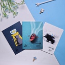 Sea Fillofish | Manifesto Mix 3 notebooks set  (Blank + Dotted + Squ