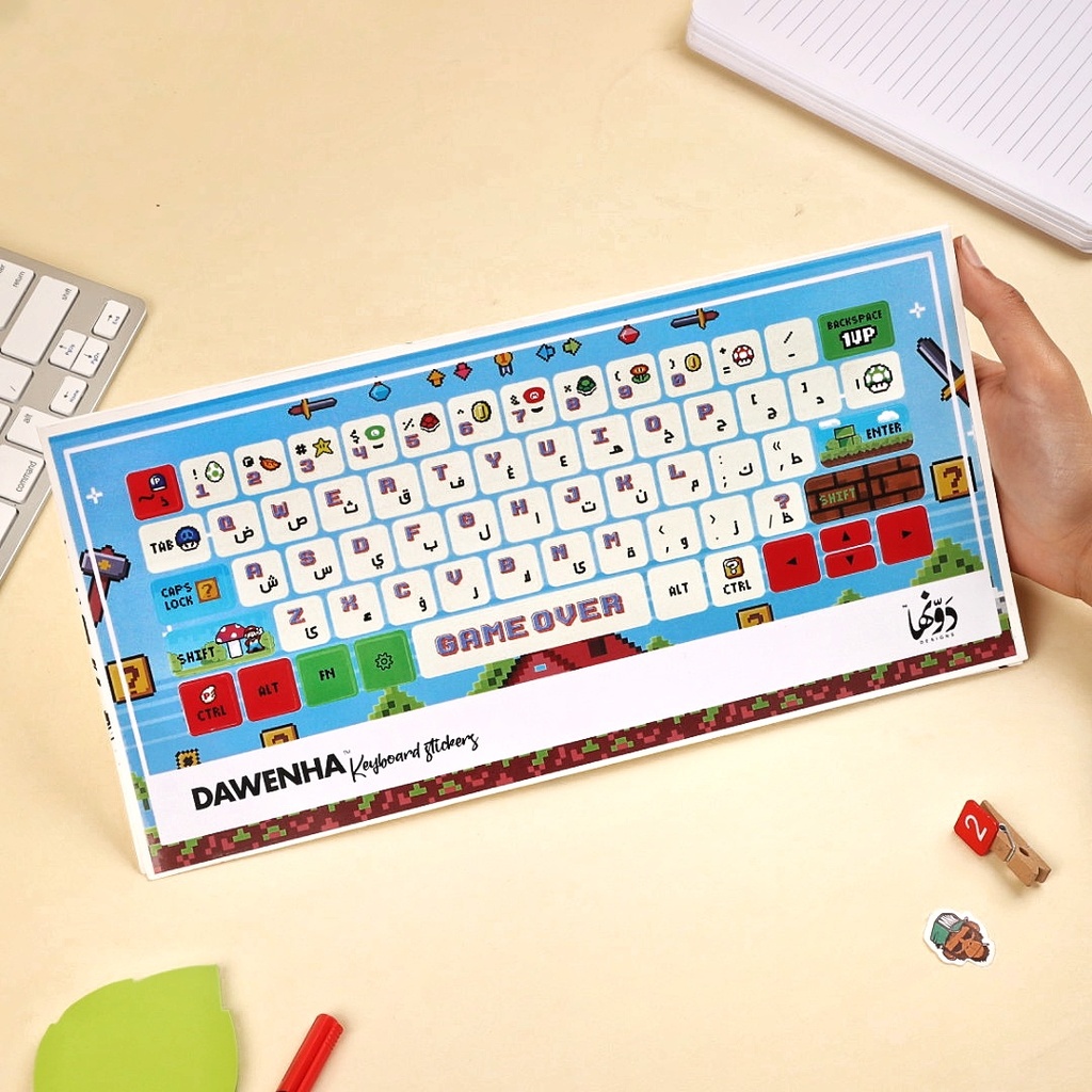 Keyboard Sticker| Super Mario