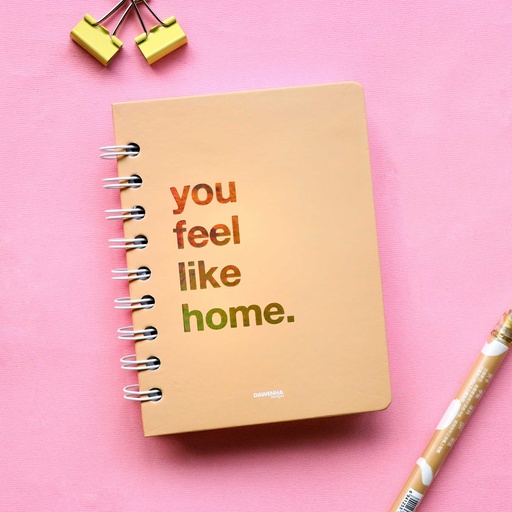 [Notebooks | Pastel Collection] You feel like home Pastel Notebook